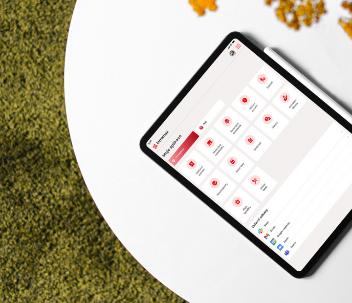 Intramax je branou do všech firemních systémů a aplikací. I z tabletu.
